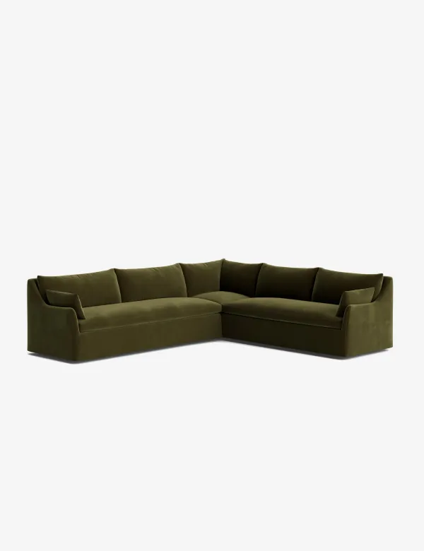 Portola Slipcover Corner Sectional Sofa