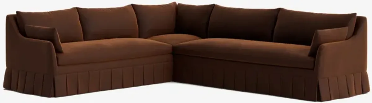 Portola Pleated Sectional Sofa