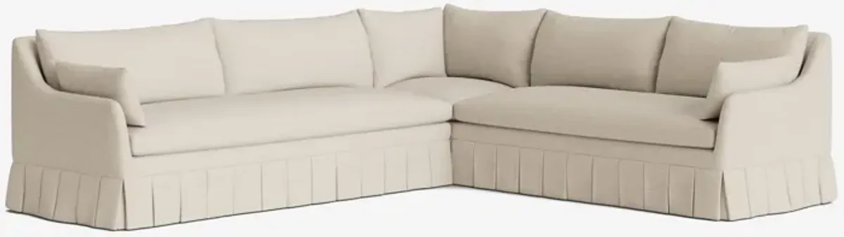 Portola Pleated Sectional Sofa