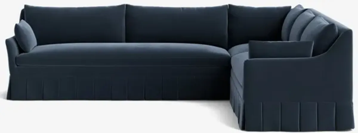 Portola Pleated Sectional Sofa