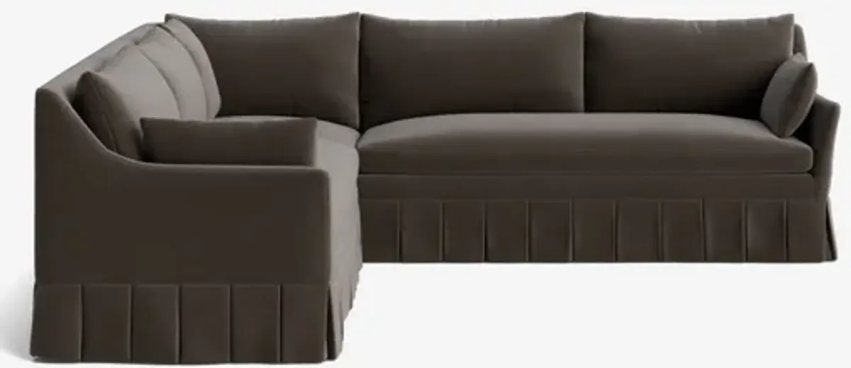 Portola Pleated Sectional Sofa