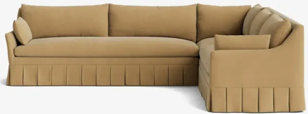 Portola Pleated Sectional Sofa