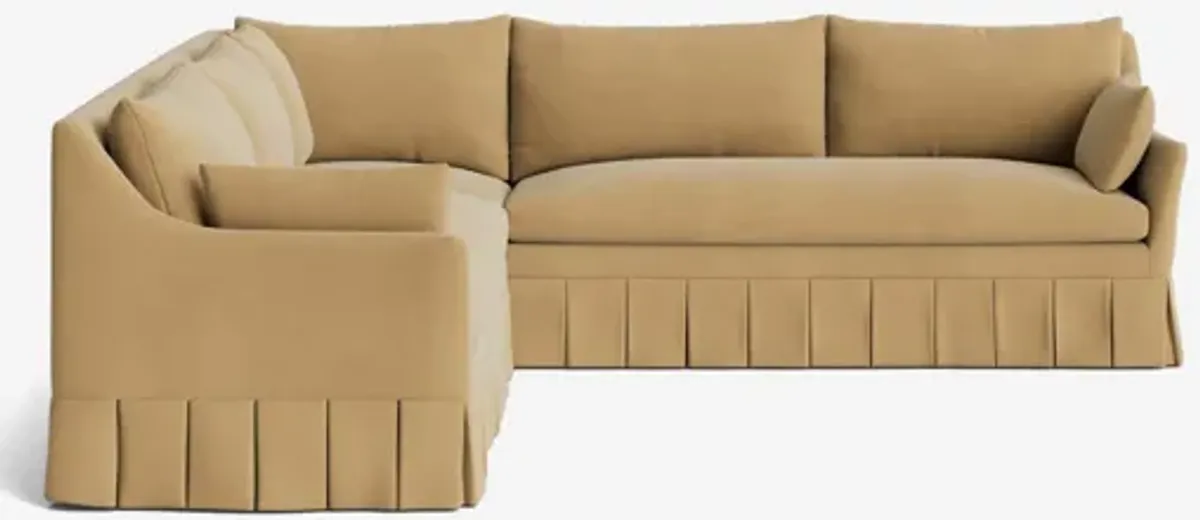 Portola Pleated Sectional Sofa