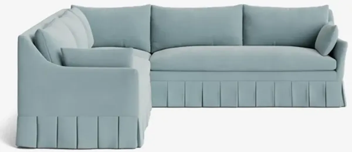 Portola Pleated Sectional Sofa