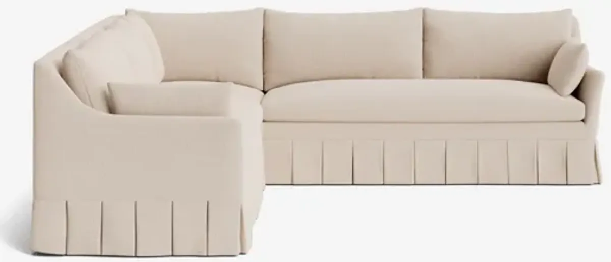 Portola Pleated Sectional Sofa