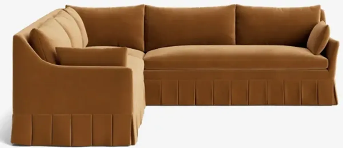 Portola Pleated Sectional Sofa