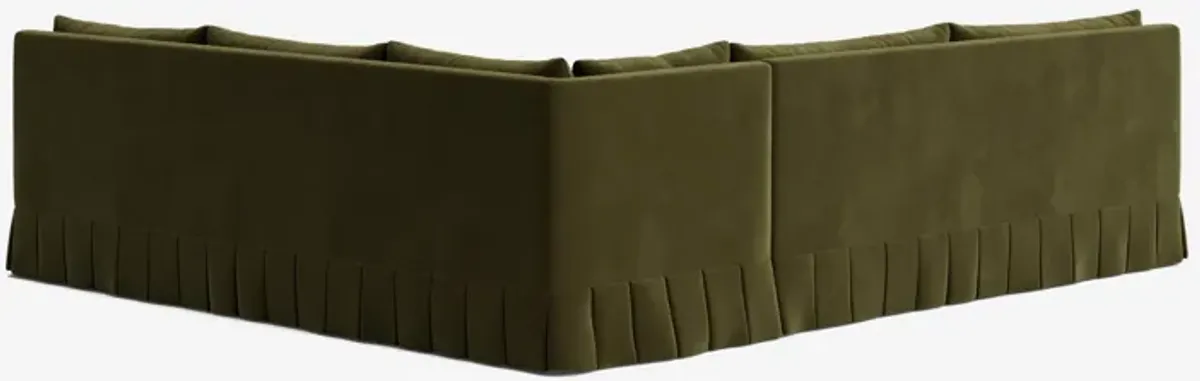 Portola Pleated Sectional Sofa