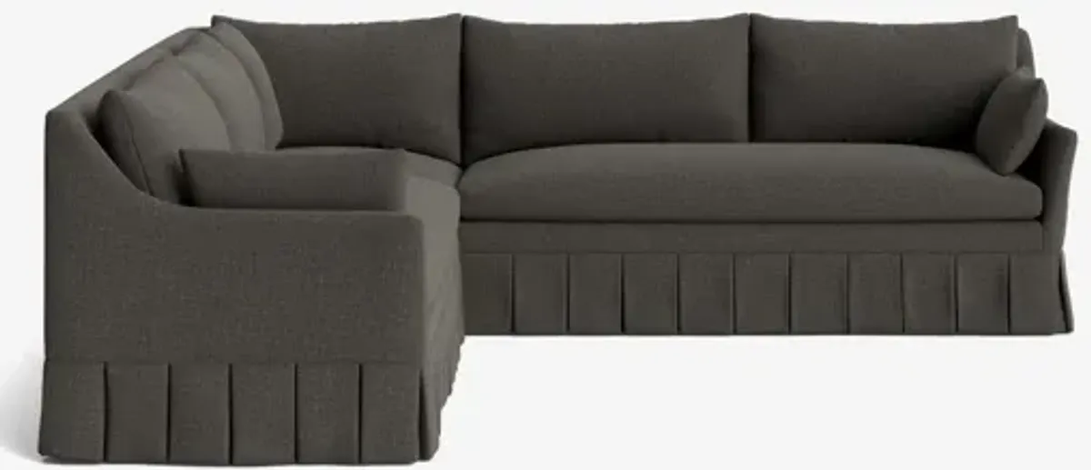 Portola Pleated Sectional Sofa