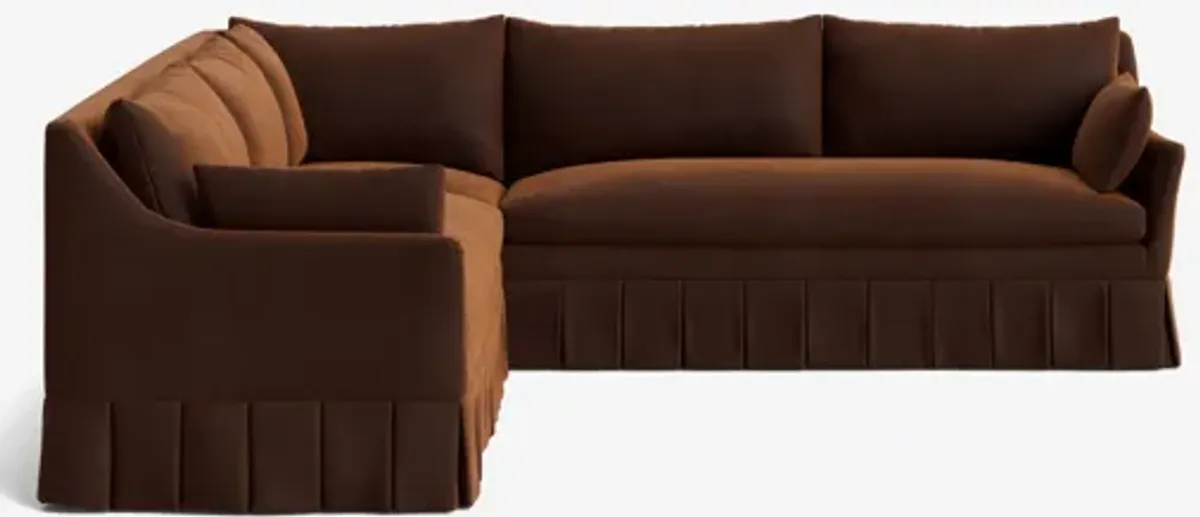 Portola Pleated Sectional Sofa