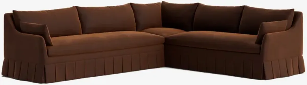 Portola Pleated Sectional Sofa