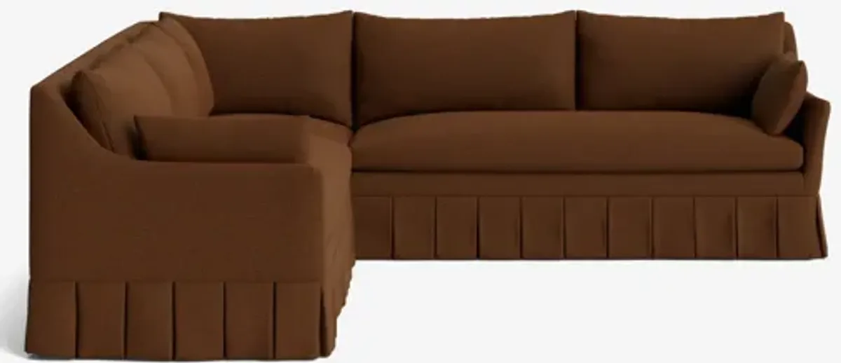 Portola Pleated Sectional Sofa