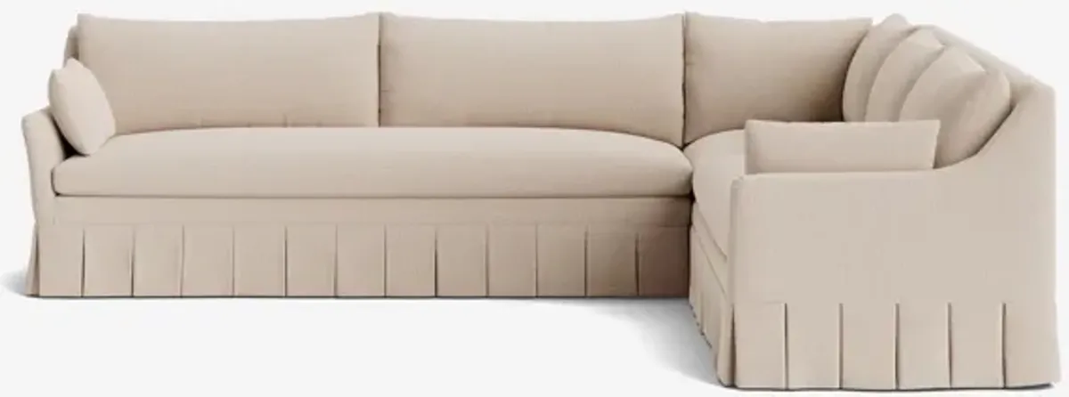 Portola Pleated Sectional Sofa
