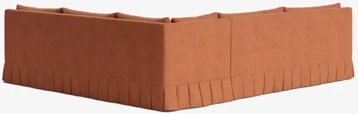 Portola Pleated Sectional Sofa