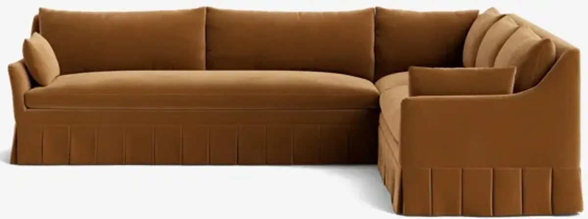 Portola Pleated Sectional Sofa