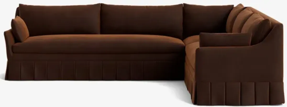 Portola Pleated Sectional Sofa