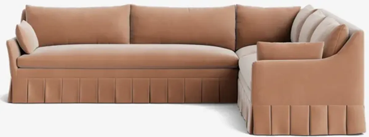 Portola Pleated Sectional Sofa