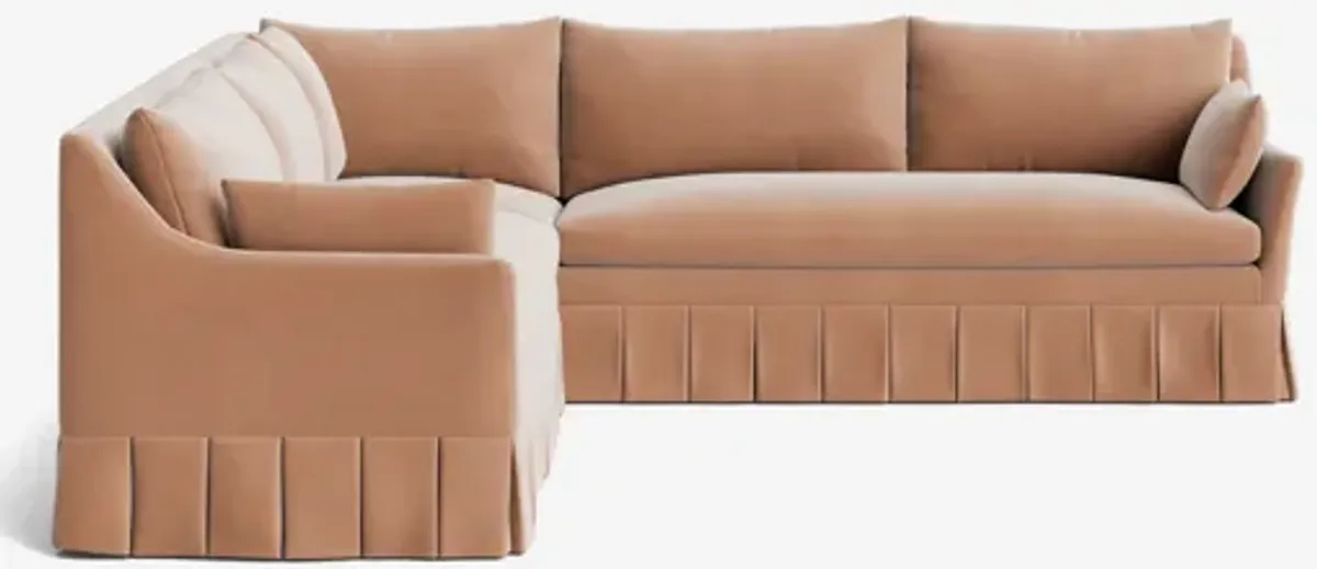 Portola Pleated Sectional Sofa