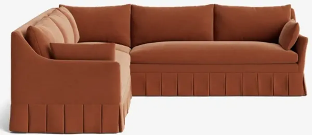 Portola Pleated Sectional Sofa