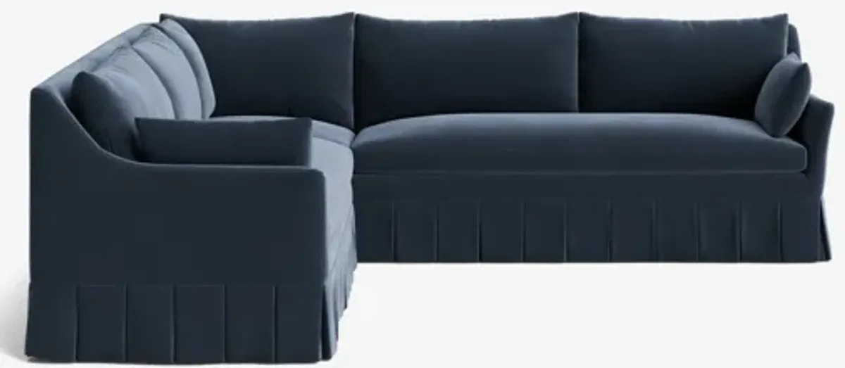Portola Pleated Sectional Sofa