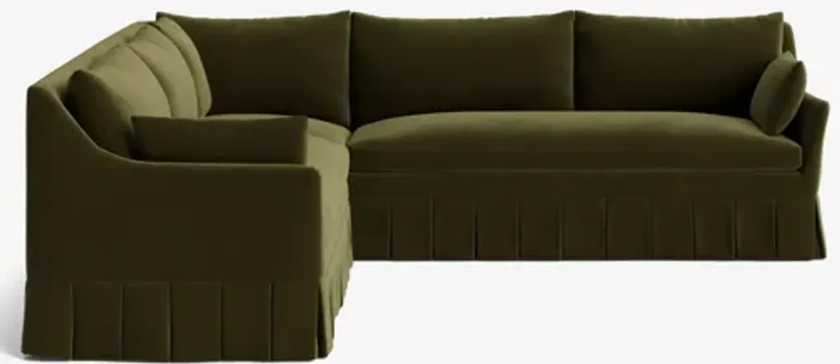 Portola Pleated Sectional Sofa