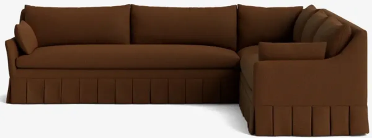 Portola Pleated Sectional Sofa