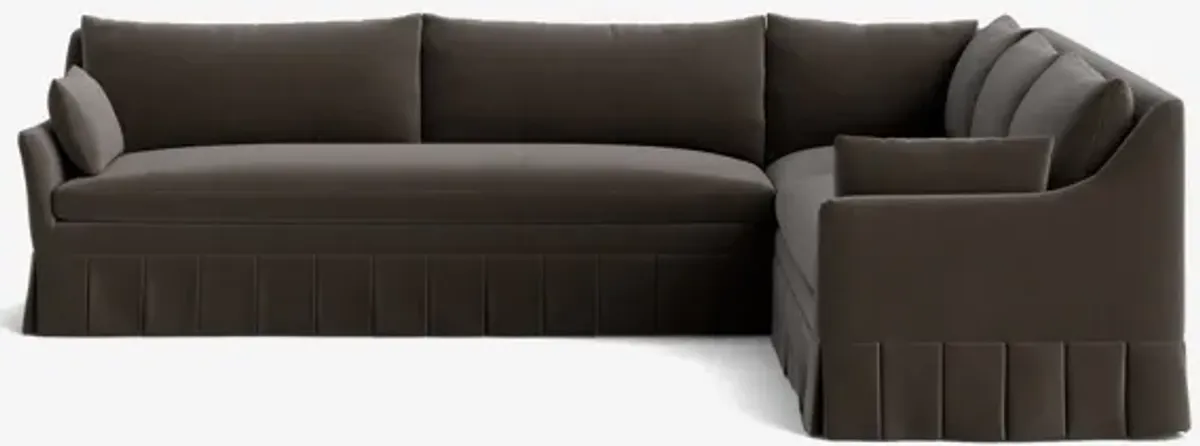 Portola Pleated Sectional Sofa