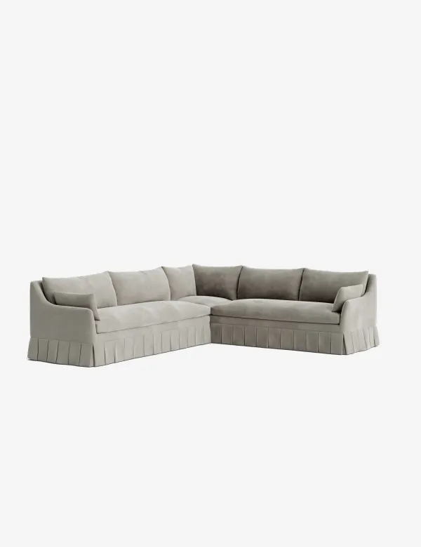 Portola Pleated Sectional Sofa