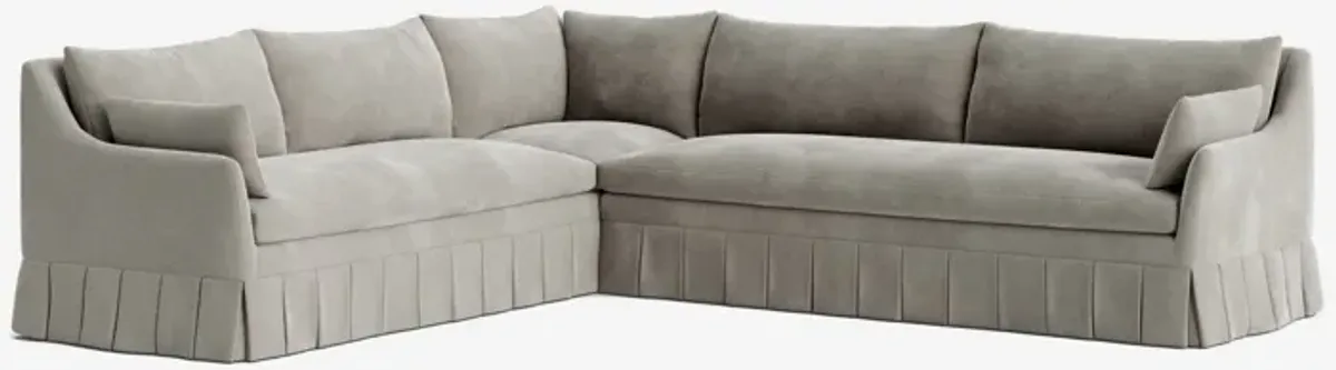 Portola Pleated Sectional Sofa