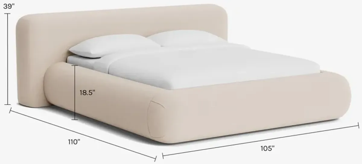 Penley Rounded Platform Bed