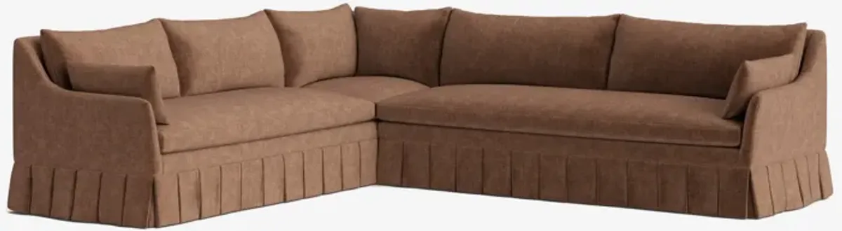 Portola Pleated Sectional Sofa