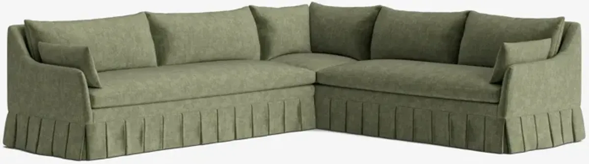 Portola Pleated Sectional Sofa