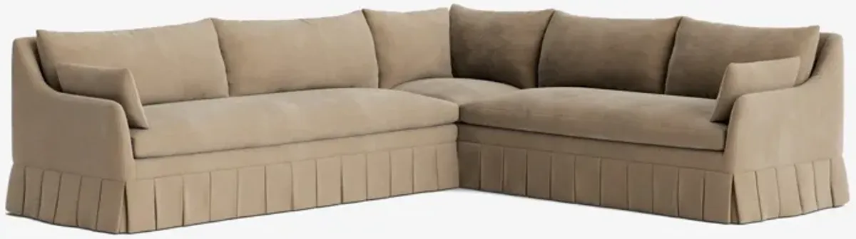 Portola Pleated Sectional Sofa
