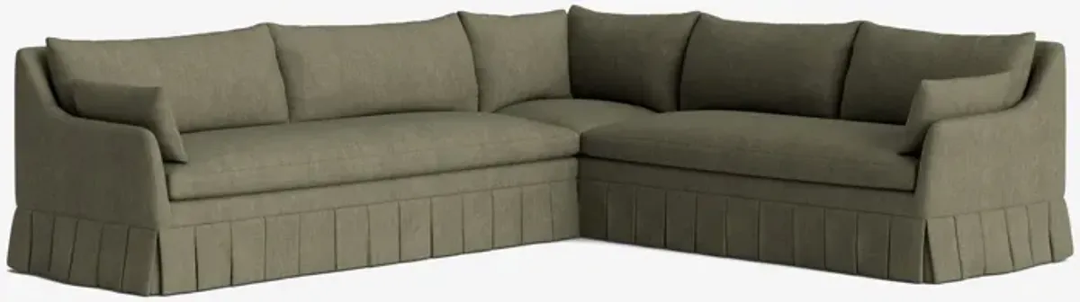 Portola Pleated Sectional Sofa