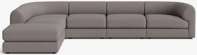 Sergio Modular Corner Sectional Sofa With Ottoman