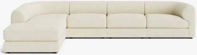 Sergio Modular Corner Sectional Sofa With Ottoman