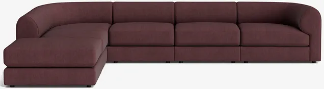 Sergio Modular Corner Sectional Sofa With Ottoman