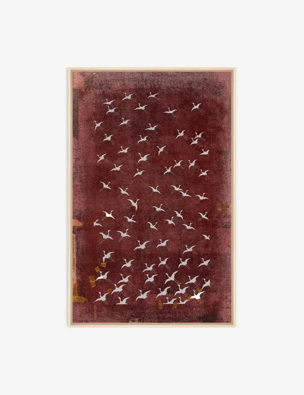 Crane Stencil 2 Wall Art by ZBC House