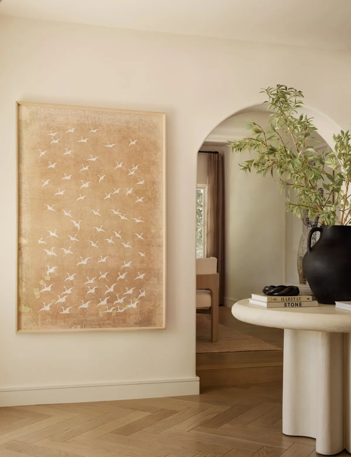 Crane Stencil 2 Wall Art by ZBC House