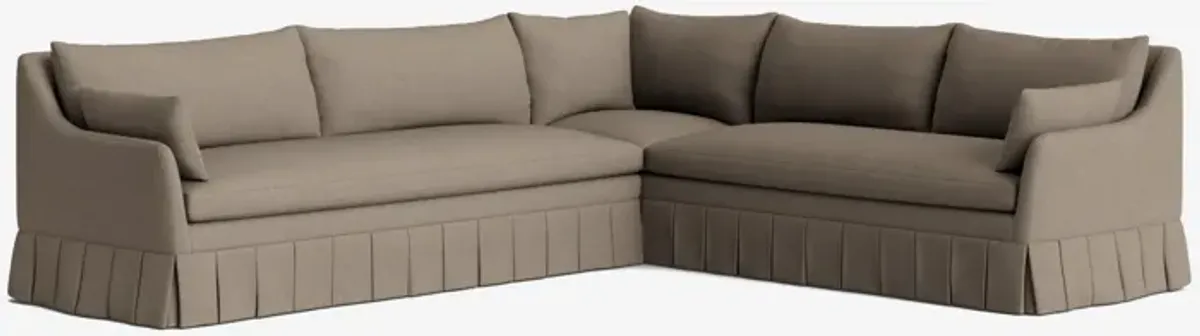Portola Pleated Sectional Sofa