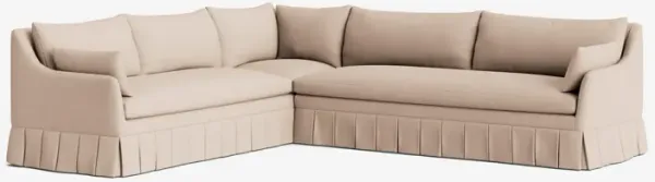 Portola Pleated Sectional Sofa