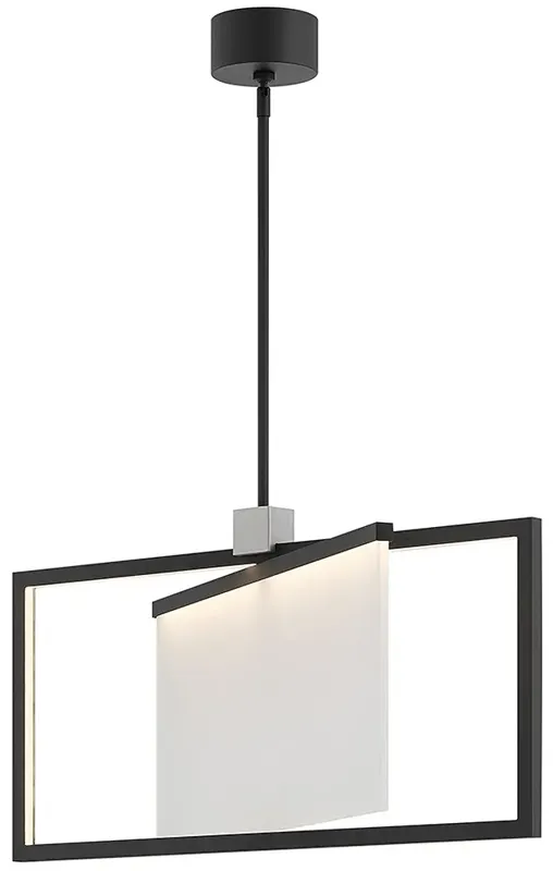 Folio 30" Wide Black Chandelier by Hinkley Lighting