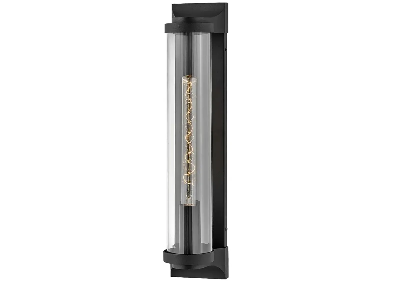 Hinkley Pearson 22" High Modern Black and Glass Outdoor Wall Light