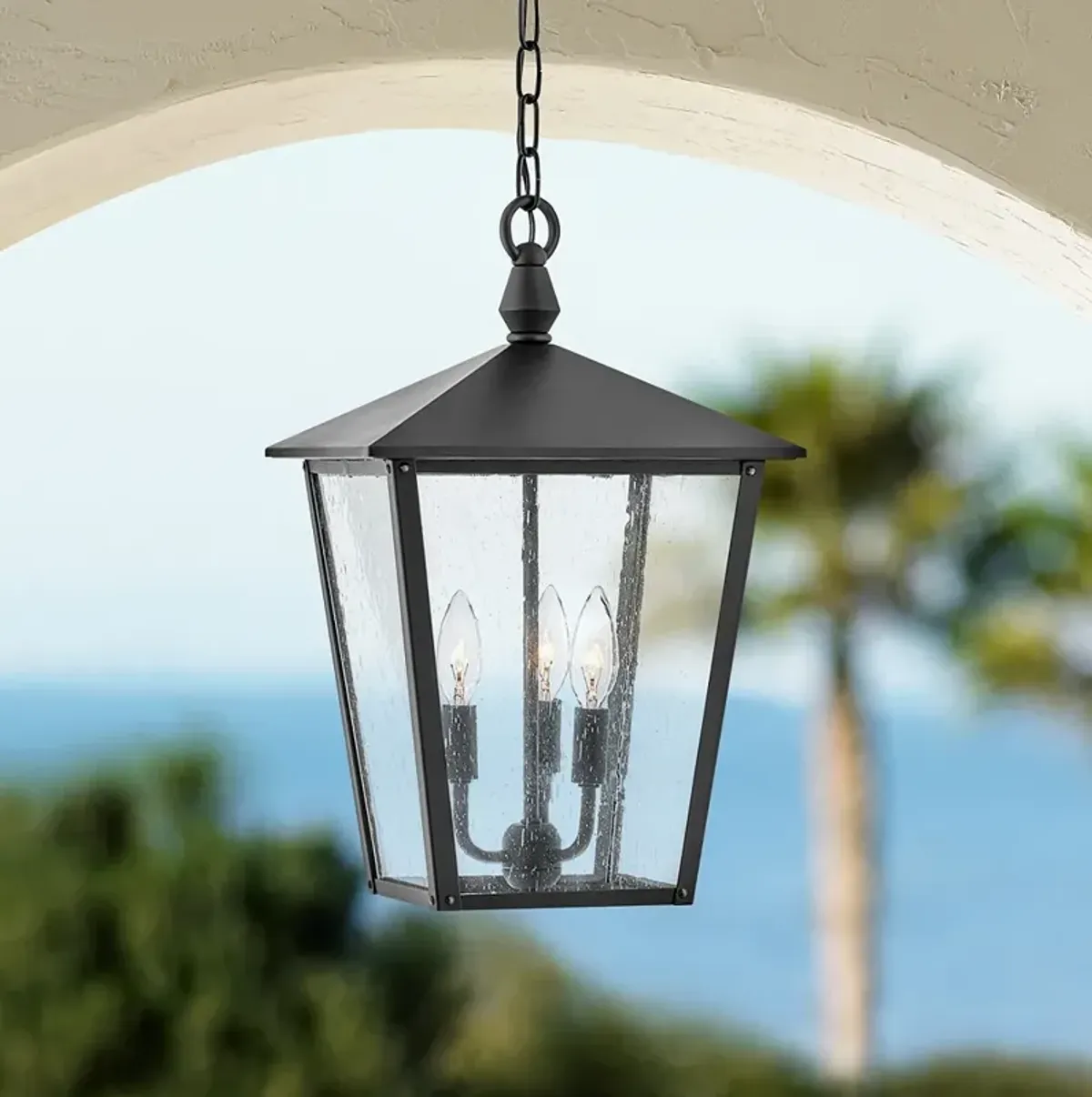 Hinkley Huntersfield 17 3/4" High Black Outdoor Lantern Hanging Light