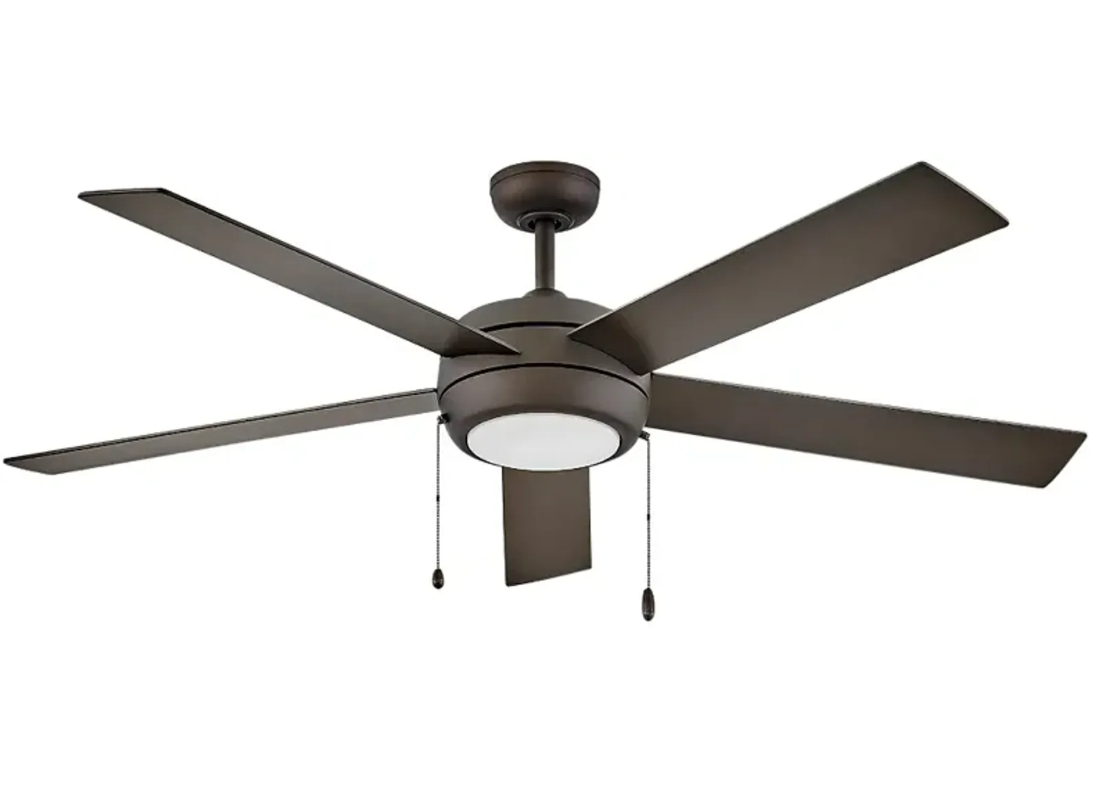 60" Hinkley Croft Matte Bronze Indoor Pull-Chain LED Ceiling Fan