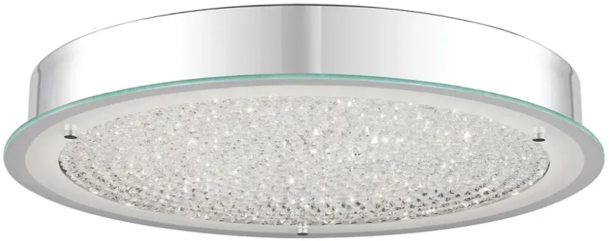 Blaze 20 1/2"W Polished Chrome Crystal LED Ceiling Light