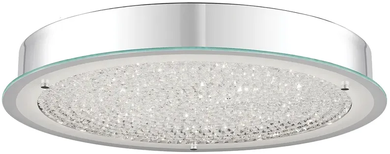 Blaze 20.5-in W Chrome LED Flush Mount