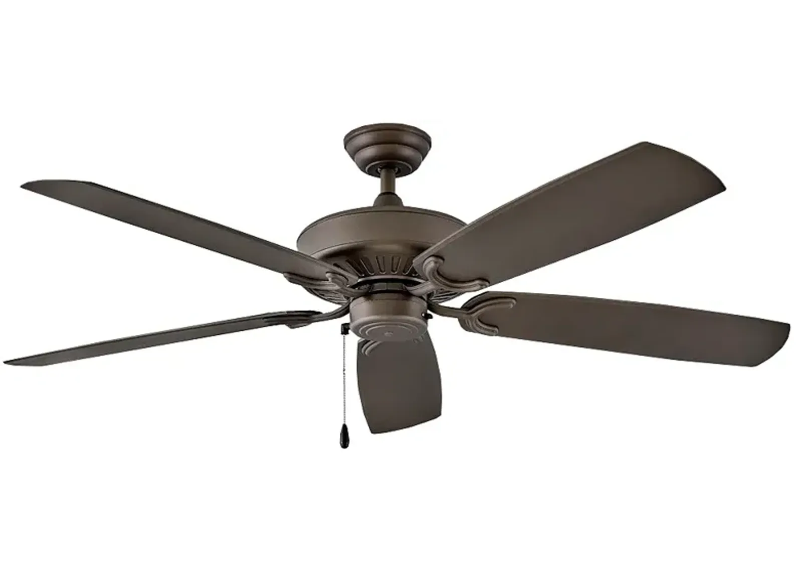 60" Hinkley Oasis Bronze 5-Blade Ceiling Fan with Pull Chain