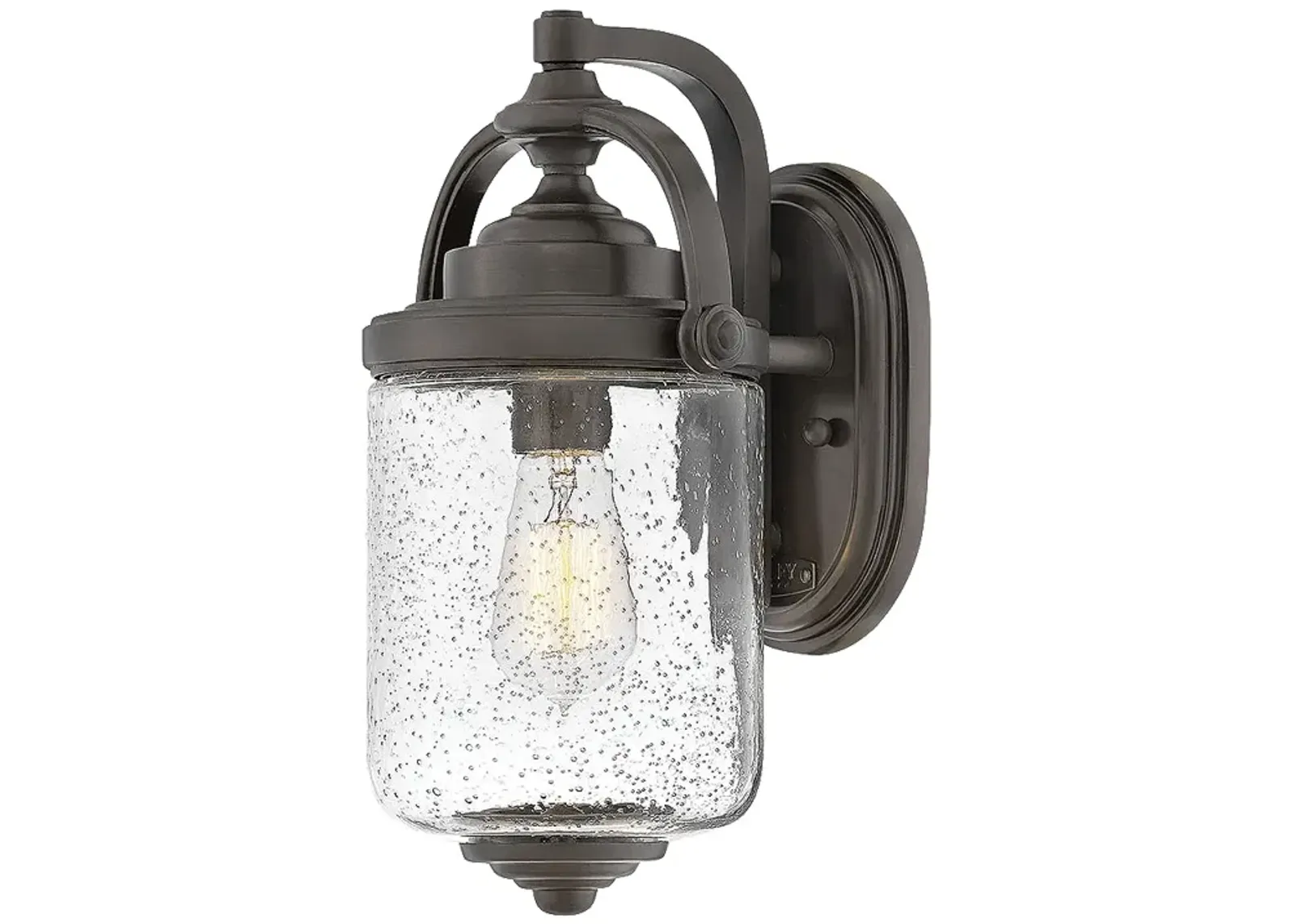 Outdoor Willoughby-Small Wall Mount Lantern-Oil Rubbed Bronze