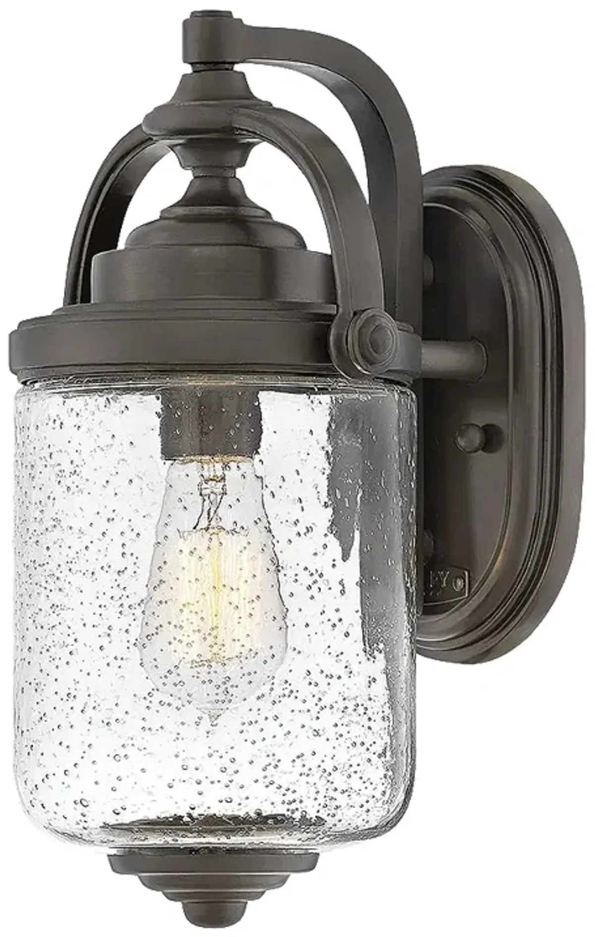 Outdoor Willoughby-Small Wall Mount Lantern-Oil Rubbed Bronze