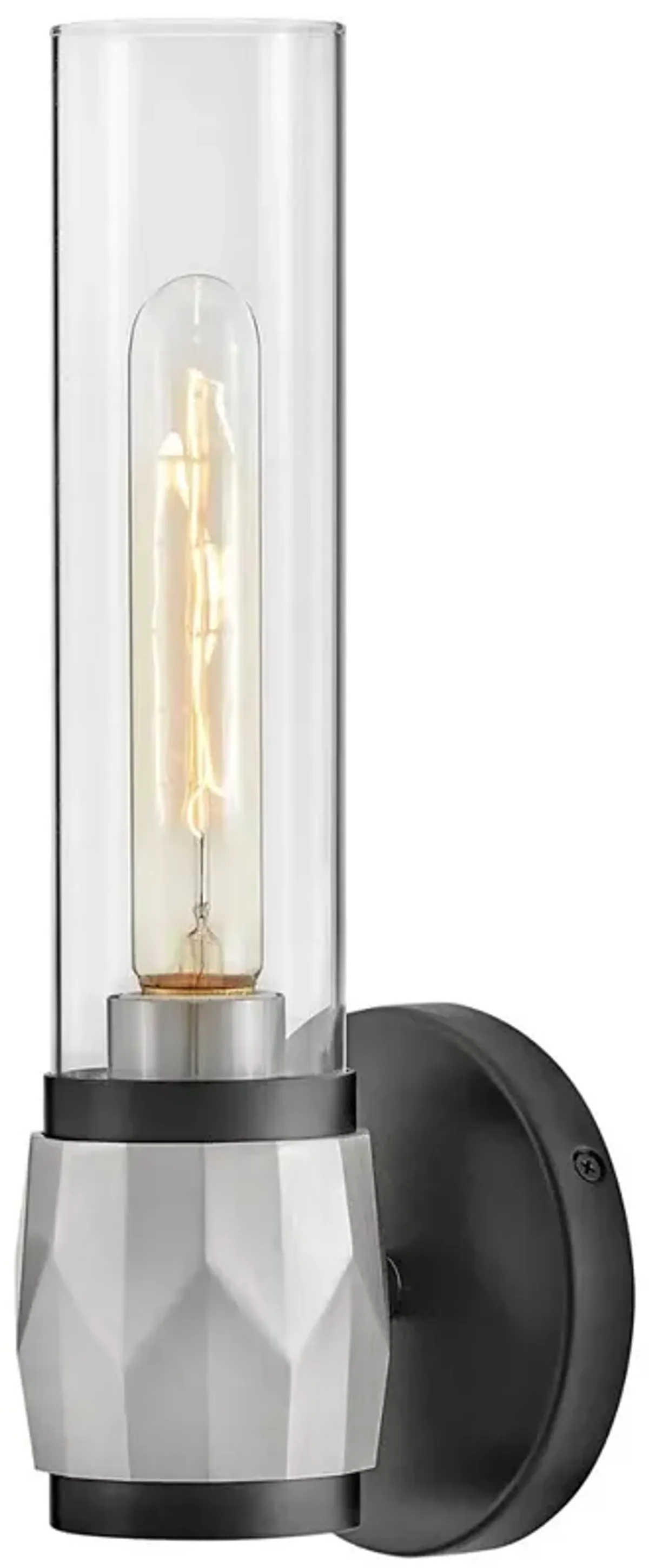 Hinkley Ellison 13 1/2"H Black w/ Brushed Nickel Wall Sconce